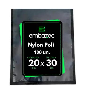 Imagem de Embalagem Fundo Preto Laminado 20x30 100 Un - Embazec
