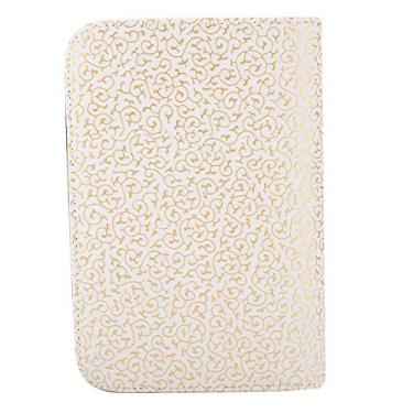 Imagem de Tesoura portátil pente de cabelo bolsa prática de armazenamento de ferramentas de cabeleireiro preto dourado (ouro branco)