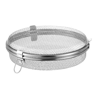 Imagem de Cesta de lava-louças para itens pequenos, cesta de lava-louças de aço inoxidável com 3 fivelas com malha fina, sem odor, redonda, à prova de arranhões, drenagem, peças e acessórios para lava-louças