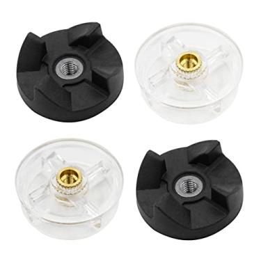 Imagem de Anbige 2 engrenagens de borracha de lâmina e 2 peças de reposição de engrenagens superiores de base do motor para liquidificador Magic Bullet 250W (2 engrenagens de base + 2 engrenagens de lâmina)