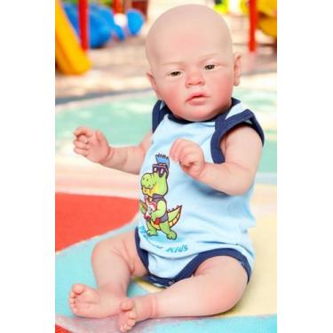 Imagem de Bebê Reborn Menino davi Realista Corpo de Silicone - Mundo Kids
