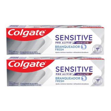 Imagem de Kit 2 Creme Dental Colgate Sensitive Pro Alívio Imediato Branqueador F