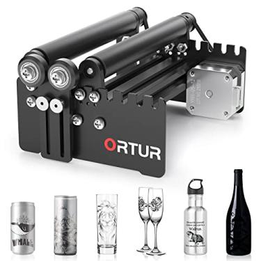Imagem de ORTUR Laser Master 2, gravador a laser eixo Y módulo de gravação de rolo rotativo para gravação de objetos cilíndricos latas - preto