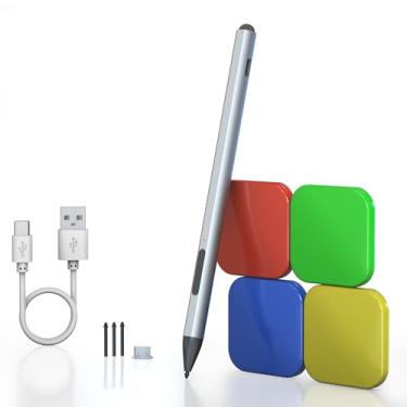 Imagem de Surface Pen Stylus para Microsoft Surface Pro - Vida útil da bateria de 75 dias + pressão de inclinação 4096 + tampa da caneta para tela sensível ao toque, funciona para Surface Pro 11/10/9/8/7/6/5/4