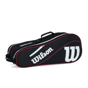 Imagem de Raqueteira Wilson ESP Advantage III X6 Preto e Vermelho