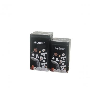 Imagem de Conjunto Com 02 Latas De Metal 8247 - Y888 Açúcar
