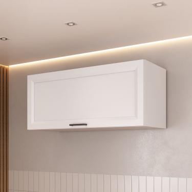 Imagem de Armario Aéreo Porta Basculante 80cm Soho Cabecasa Madeiramadeira Branco