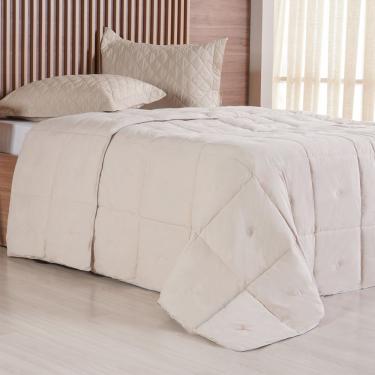 Imagem de Edredom Casal Toque De Plumas 260 Fios New 180x220cm Amendoa