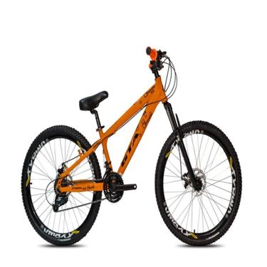 Imagem de Bicicleta Aro 26 Freeride Gta Rebel Laranja Importada 21v Aro Vmaxx