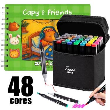 Imagem de Kit Completo Para Colorir Livro Estilo Bobbie Goods Capivara Capa Dura