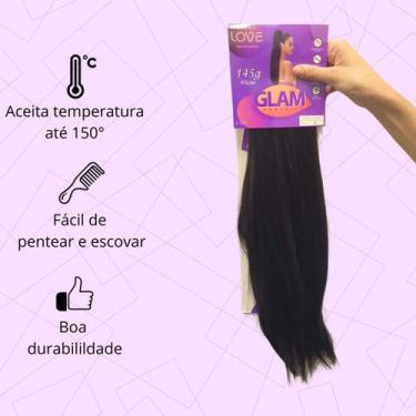 Imagem de Rabo de Cavalo Liso Zaya 66cm 145g Pentes Internos Ajustável Elástico 