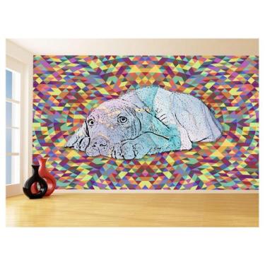 Imagem de Papel De Parede 3D Animais Pop Art Cachorro Pet 3,5M Pxa210 - Você Dec