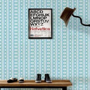 Imagem de Papel de Parede Infantil Geometrico Menino - CASA H