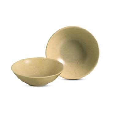 Imagem de Conjunto 6 bowls decorados 300 ml Organic Sand - Alleanza Cerâmica