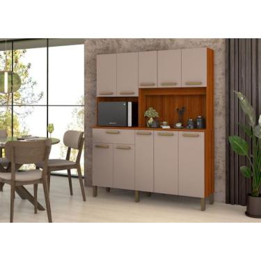 Imagem de Armário de Cozinha Jade 10 Portas MDF  Compacto e Funcional - VITA MOV