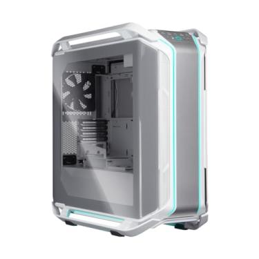 Imagem de Cooler Master Cosmos C700M branco E-ATX Full-Tower, painel curvo de vidro temperado, cabo iser PCIe 4.0, interior flexível, layout de resfriamento líquido diversificado, tipo-C, ARGB personalizável