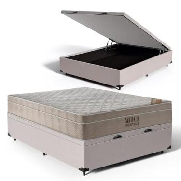 Imagem de Cama Box Baú com Colchão de Molas Ensacadas Ortobom Airtech Spring Pocket (King Size)