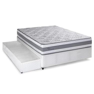 Imagem de Cama Casal Herval Alba com Auxiliar, Molas Ensacadas, 58x138x188 cm