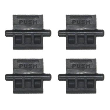 Imagem de YiNiTone Suporte de bloqueio de bateria com botão de pressão de 4 peças para acessórios de rádio Walkie Talkie Baofeng UV-5R, UV-5RA, UV-5RE, BF-F8HP