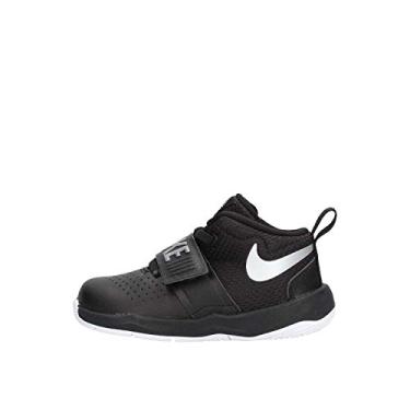 Imagem de Nike Tênis de basquete unissex infantil Team Hustle D 8 (Gs), Preto, metálico, prata, branco, 6 Toddler M