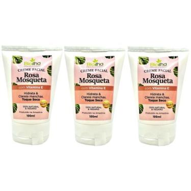 Imagem de 3 Creme Facial Rosa Mosqueta - Hidrata profundamente, Nutri, Clareia m