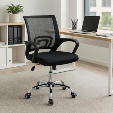 Imagem de Cadeira de Escritório Office Diretor Secretária Detroit Com Tela Mesh 