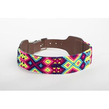 Imagem de Coleira de cachorro XUXO, couro vegano, feita à mão, resistente à água, durável, Isla Mujeres, P