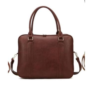 Imagem de Pasta Executiva Notebook Maleta Bolsa Transversal Alta Quaridade Reforçada (Marrom Café)