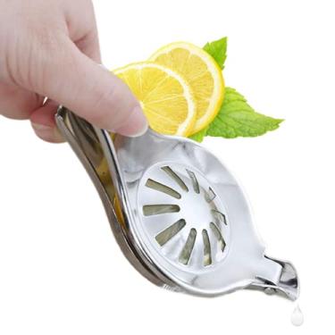 Imagem de Espremedor manual de limão, espremedor de limão de aço inoxidável com bico para laranja, limão, romã
