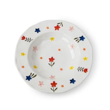 Imagem de Koythin Conjunto de tigela de ramen de chapéu de palha de cerâmica, tigelas de massa, tigela de servir salada para macarrão, jantar, salada, pode ir ao micro-ondas na lava-louças (grandes fragmentos