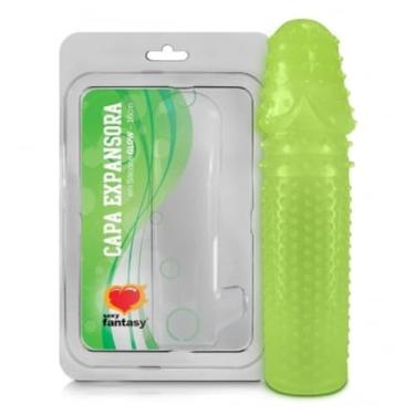 Imagem de Capa Expansora Glow 16Cm Extensor Peniano Glow para Prazer Intenso e Rigidez Acessório Erótico 2435