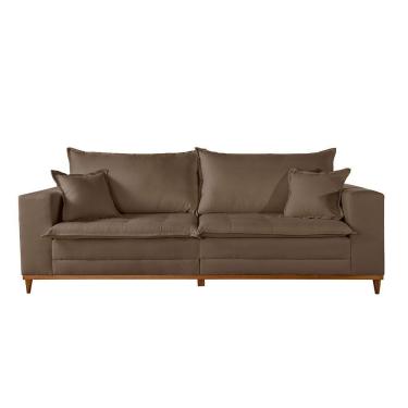 Imagem de Sofá Matrix 02 Módulos De 90cm B25cm Meu Sofá Online B016 Veludo Marrom
