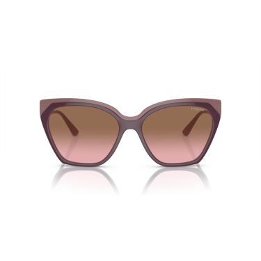 Imagem de Óculos de Sol Vogue Eyewear 0VO5521S 310014 Tam 57 / Roxo - Lentes Rosa Gradiente
