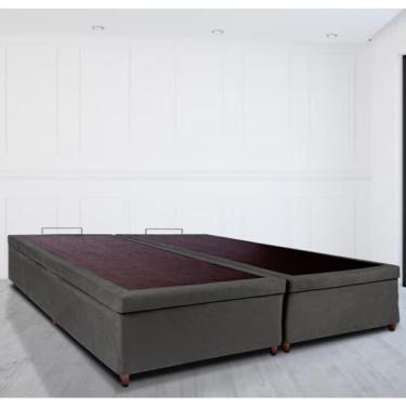 Imagem de Base Box Baú Bipartido Queen 158x198x46cm Luana Multimóveis CR35382