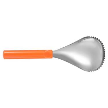 Imagem de Abaodam Colher serrilhada descaroçador de frutas com borda serrilhada, raspador de núcleo de abóbora, separador de polpa de abóbora, pêra, descaroçador de frutas e vegetais para cozinha doméstica