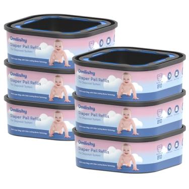 Imagem de Pacote com 6 refis quadrados de fraldas