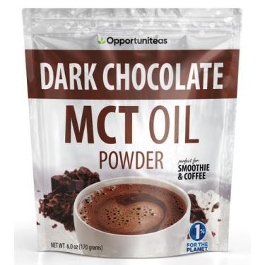 Imagem de Óleo MCT em pó Opportuniteas Keto Creamer Chocolate amargo 180 ml