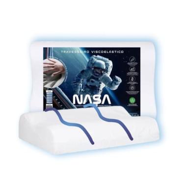 Imagem de Travesseiro Nasa Cervical Anatômico Confort Viscoelástico, com capa removível Premium