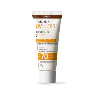 Imagem de Protetor Solar Theraskin UV Less FPS70 Gel Creme Tom 4 40g