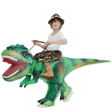 Imagem de COMIN Inflatable Dinosaur Costume Kids Toddler Funny Blow Up Dino T Rex Costumes for Halloween Party Cosplay