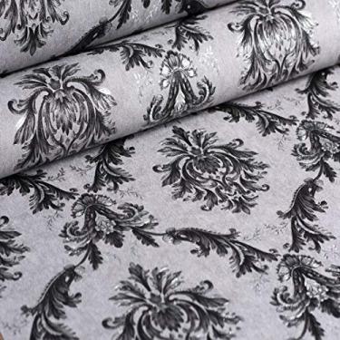 Imagem de Papel de Parede Importado Decoratto Arabesco Prata