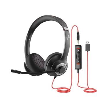 Imagem de Fone De Ouvido USB Com Cancelamento De Ruído E Microfone, Headset On-E