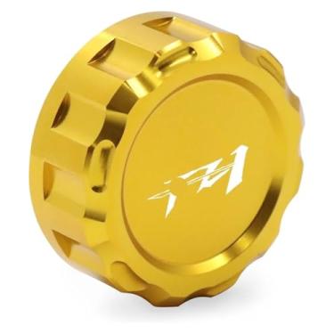 Imagem de Tampa do reservatório mestre do cilindro de fluido de freio traseiro CNC compatível com universal FZ1 FZ 1 FZ1S FZ6 FAZER/FZ6R/FZ6S/FZ6N todos os anos (ouro)