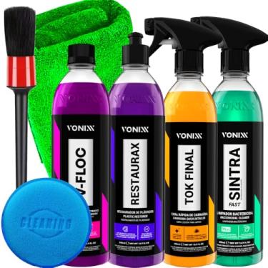 Imagem de Kit Tok Final 500ml Vonixx Restaurax 500ml Vonixx Sintra Fast 500ml Vonixx V-Floc 500ml Vonixx e Acessórios Karbox