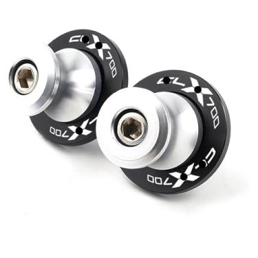 Imagem de BYYINGSUS Acessórios de modificação Carretéis de braço oscilante de motocicleta Parafusos de suporte deslizante M10 compatíveis com 700 CLX 700CLX 700CL-X CF700CLX700 CL-X700(prata)