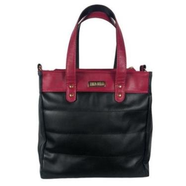 Imagem de Bolsa Shopper Bicolor Preto-Feminino