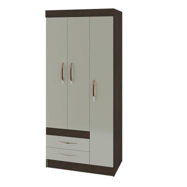 Imagem de Roupeiro Solteiro 3 Portas 2 Gavetas Recife