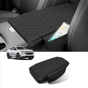 Imagem de Rilsen Capa de console central personalizada para Nissan Murano 2025 2026 acessórios de capa de apoio de braço de couro PU protetor de caixa de assento com bolsos bolsa de armazenamento