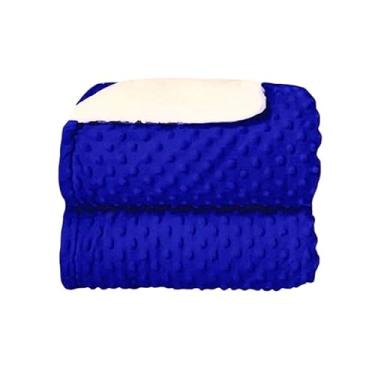 Imagem de Cobertor Para Dupla Face Soft Bolha Com Sherpa (Azul Royal)