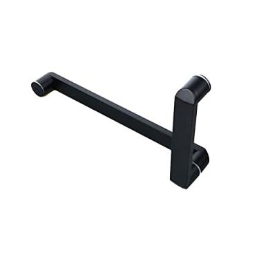 Imagem de Puxador de porta de vidro preto de um lado, puxadores de porta de chuveiro de casa de banho em aço inoxidável, substituição de botão de porta (tamanho: 275 mm 475 mm) ()